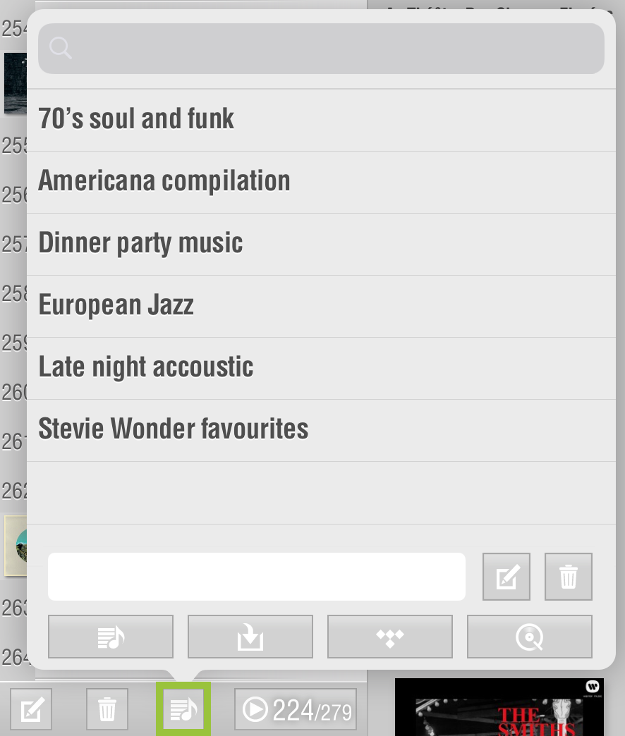 Browse: Save/Load Playlist