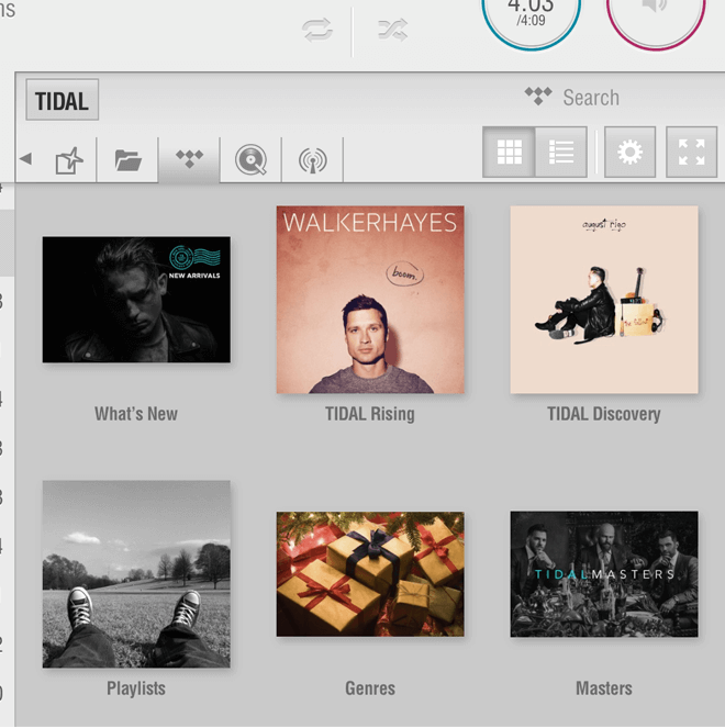 TIDAL Browsing