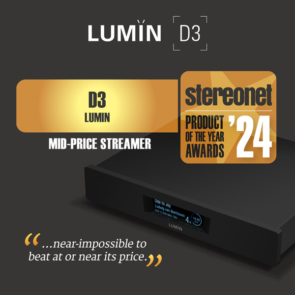 Product of the Year Award for LUMIN D3