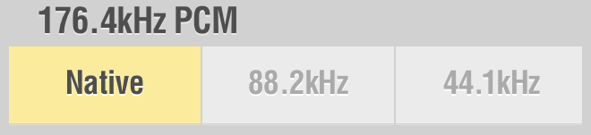 Lumin Settings 176.4kHz PCM