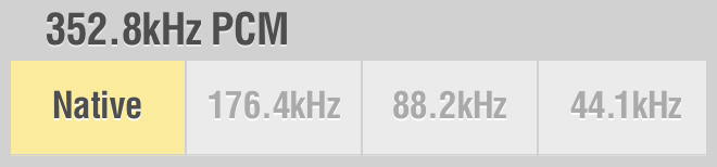 Lumin Settings 352.8kHz PCM