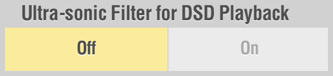 Ultra-sonic Filter for DSD Playback